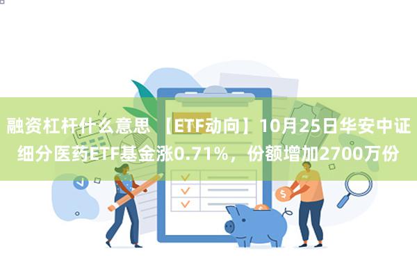 融资杠杆什么意思 【ETF动向】10月25日华安中证细分医药ETF基金涨0.71%，份额增加2700万份