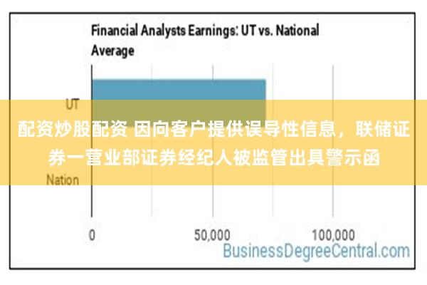 配资炒股配资 因向客户提供误导性信息，联储证券一营业部证券经纪人被监管出具警示函