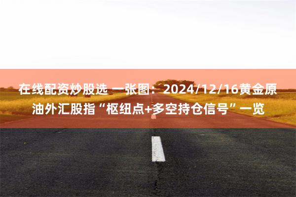 在线配资炒股选 一张图：2024/12/16黄金原油外汇股指“枢纽点+多空持仓信号”一览