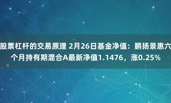 股票杠杆的交易原理 2月26日基金净值：鹏扬景惠六个月持有期混合A最新净值1.1476，涨0.25%